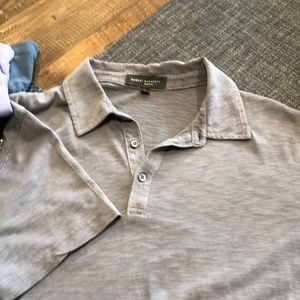 Robert barakett gray polo L